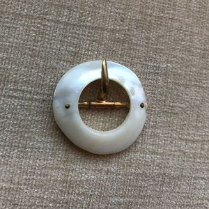 Vintage mother of pearl belt buckle